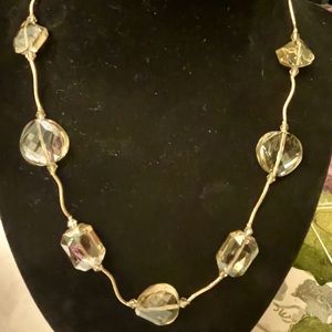 Gorgeous Vintage 14 K yellow gold clasp and wire with faceted beads